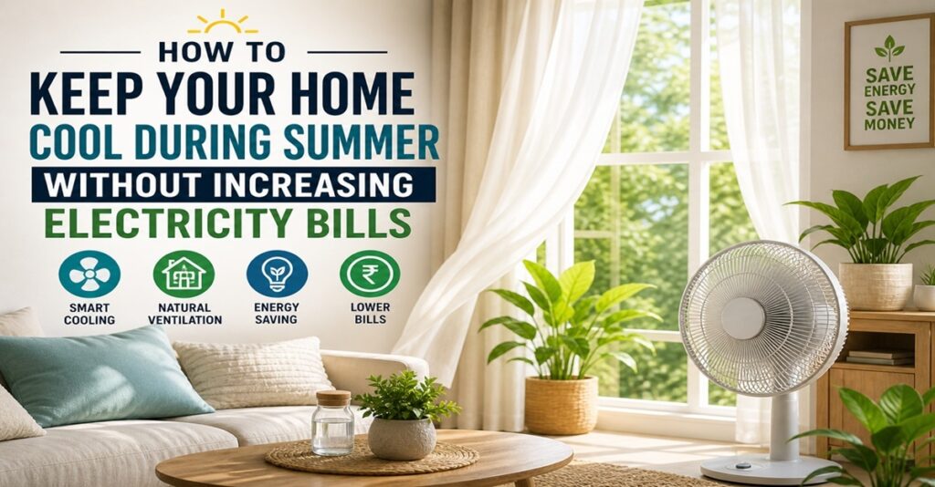 how to keep home cool during summer naturally